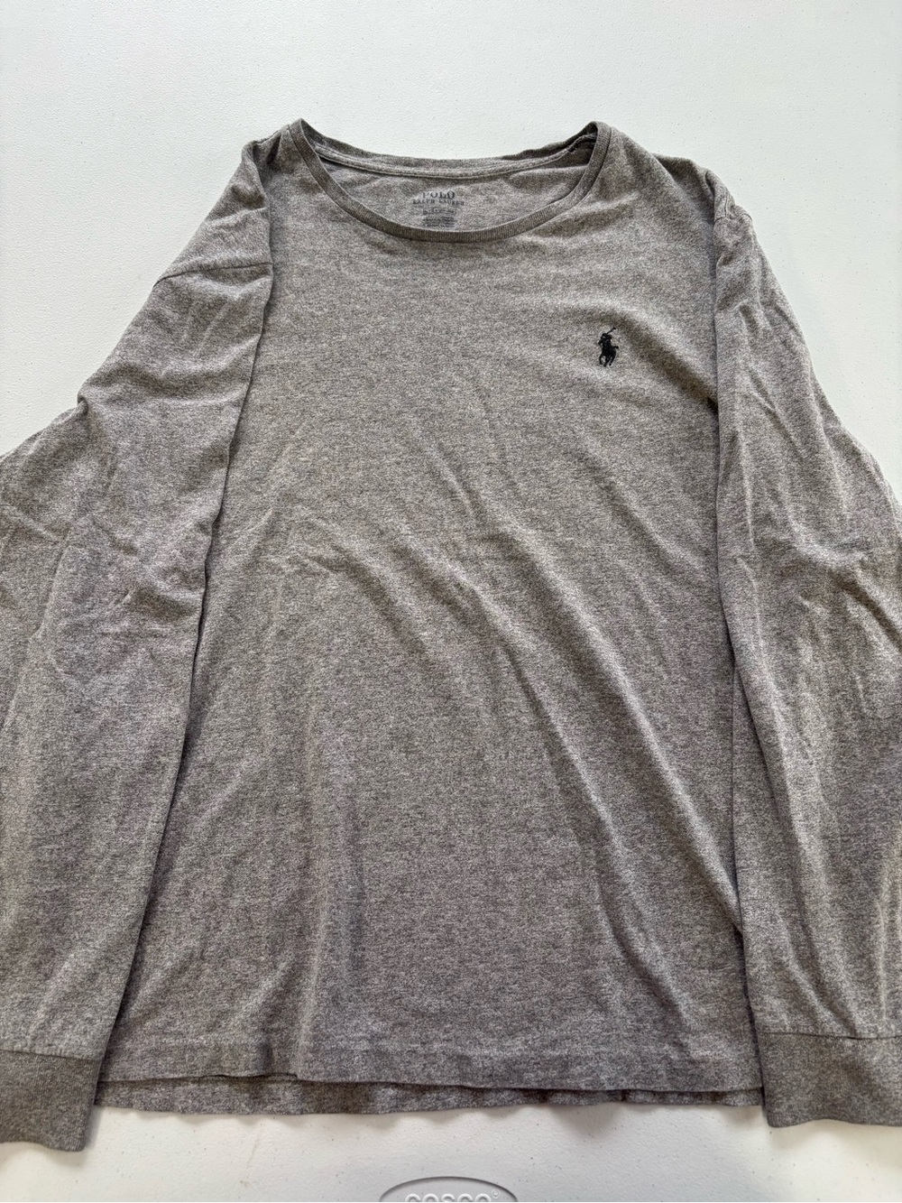 Polo by Ralph Lauren Men's Long-Sleeve Crewneck Shirt - Gray